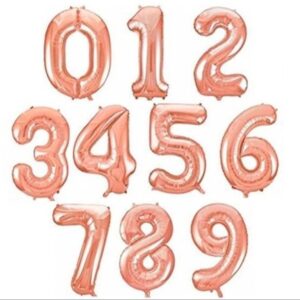Globo de número Rosa 40"