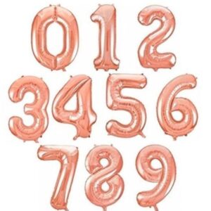 Globo de número Rosa 32"