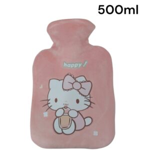 Bolsa de agua caliente con Funda atercipelado de hello kitty 500ml