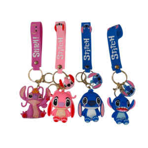 Llavero Stitch Azul y rosa