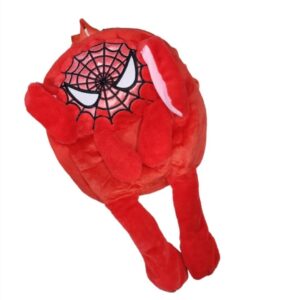 Mochila peluche de Spiderman c/luces y levanta orejas