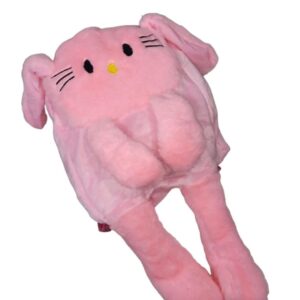 Mochila peluche de Hello Kitty c/luces y levanta orejas