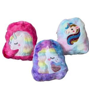 Mochila peluche de unicornio