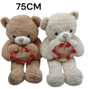 OSO CORAZON FLOR 75CM